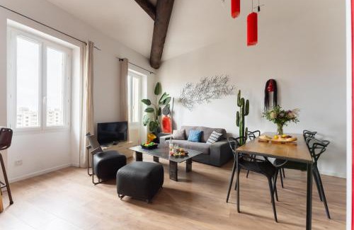 Hotel-de-Ville Apartment | Le Loft du Panier Design Central Vue imprenable