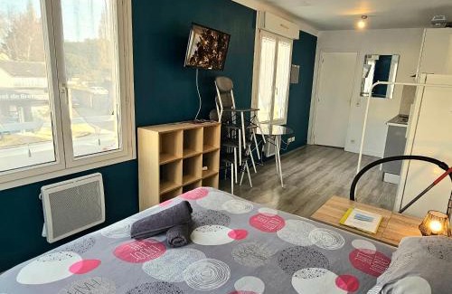 Saint-Meloir-des-Ondes Apartment | Le Mat studio étoilé