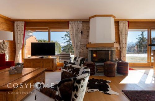 Randogne Apartment | Le Saint Georges l Jardin et vue l By CosyHome