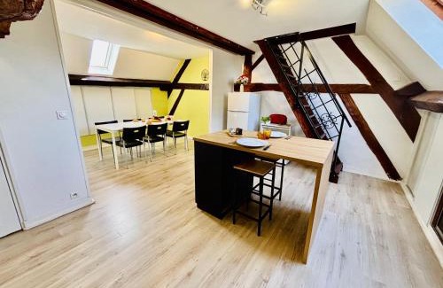 Le Breuil Apartment | Le spacieux - 90m2 3 chambres - Gites Montvaltin