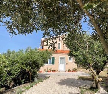 Vilatoria House | Les Oliviers Villa with Sea view on Petani Beach