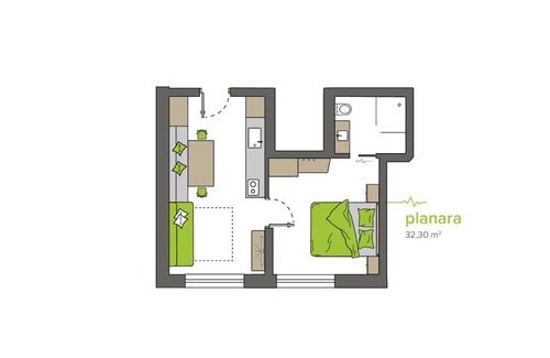 Racines Apartment | Living Miramor