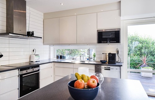 Torslanda House | Look forward to a wonderful vacation in this appealing vacation home with fitness equipment and saun