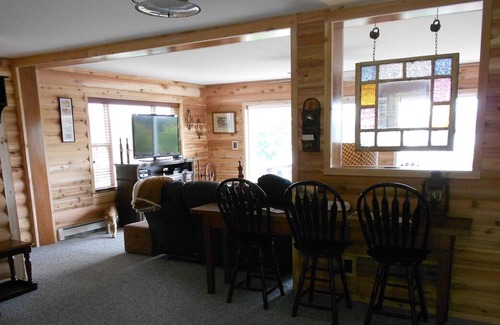 Pittsburg House | Loon Cove overlooking stunning Connecticut Lake and Magalloway Mountain