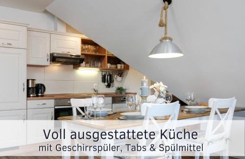 Burg auf Fehmarn Apartment | Lotsenbude Fehmarn, perfekt für Familien & Paare, Nähe Hafen Burgstaaken