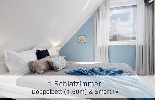 Burg auf Fehmarn Apartment | Lotsenbude Fehmarn, perfekt für Familien & Paare, Nähe Hafen Burgstaaken