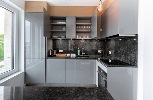 Cessange Apartment | Lux 1BR: King Bed, Balcony, Near City Center