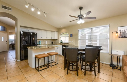 Superstition Springs House | Luxe Desert-Chic 3BR | Heated Pool + Spa | Grill