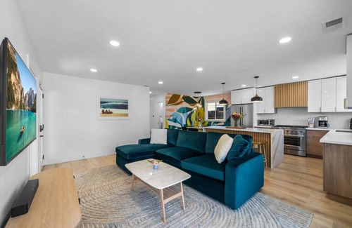 North Clairemont House | Luxe Modern Home w/Hot Tub, Huge Yard, & Fire Pit