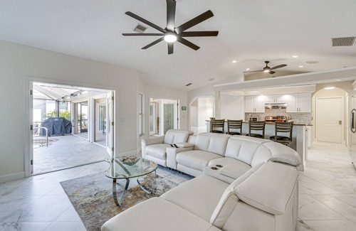Gulf Cove House | Luxe Waterfront Oasis w/Dock, Heated Pool & Spa!