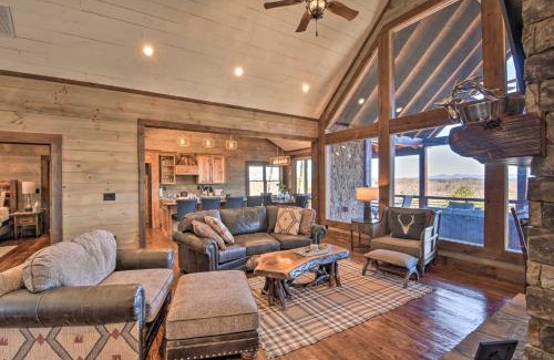 Mineral Bluff House | Luxurious Mountain Getaway with Game Room and Hot Tub!