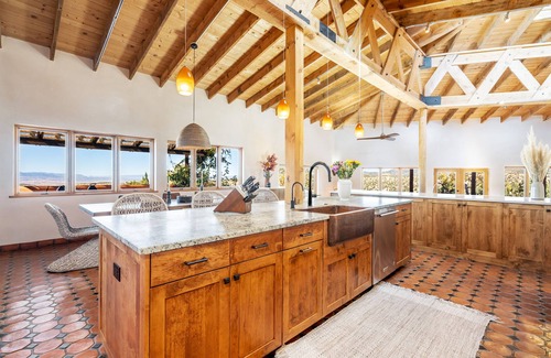 Chupadero House | Luxury Home with Detached Casita & Stunning Panoramic Views of the Mountains.