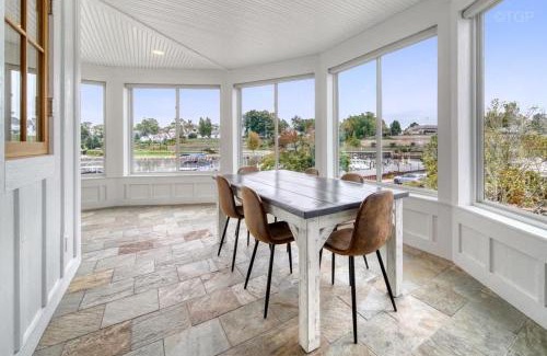 South Haven House | Luxury Home with Harbor Views Hot Tub Walk to North Beach Dog Friendly