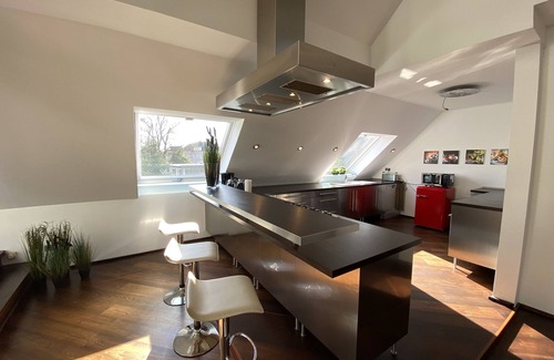 Bochold House | Luxury loft over 2 floors with sauna, loggia and terrace