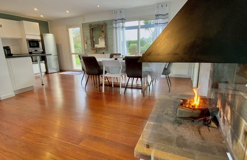 Plouescat Villa | Luxury villa, heated pool at 30 °, Spa at 37 °, 200 m beach and trails