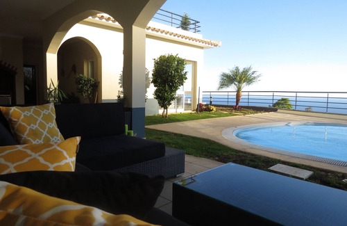 Sao Vicente Villa | Luxury villa with private heated pool, garden and views of the sea and mountains