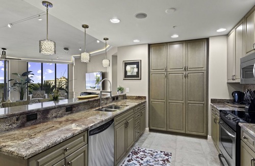 Cape Harbour Condo | Luxury Water View 3B/2B Condo w/ Heated Pool Ideal For Snowbirds or Remote Work!