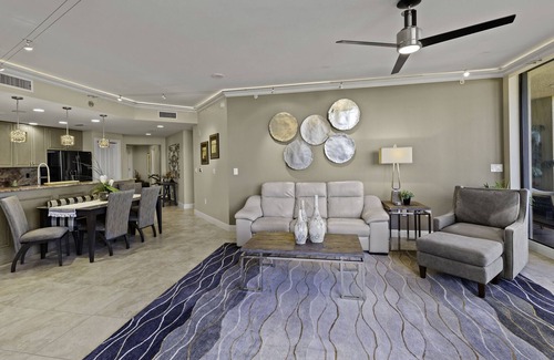 Cape Harbour Condo | Luxury Water View 3B/2B Condo w/ Heated Pool Ideal For Snowbirds or Remote Work!