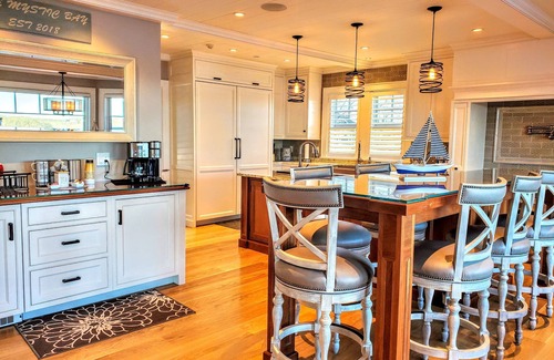 Mystic - New London House | Luxury Waterfront Home Sleeps 16 Game Room Private Beach and Dock