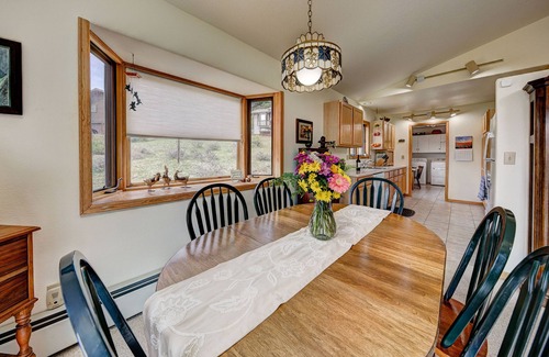 Fall River Estates House | Magnificent mountain views, sunny open floor plan, spacious deck, monthly rental