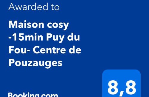 Pouzauges Apartment | Maison cosy -15min Puy du Fou- Centre de Pouzauges