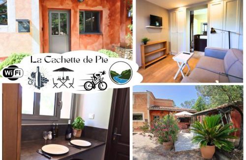 Entrechaux Apartment | Maisonnette - WIFI - TERRASSES - LOCAL VÉLO - ANIMAUX PAYANTS
