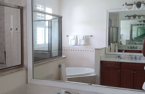 Tropic Apartment | Master bedroom suite with pool. Eight minutes to beaches.