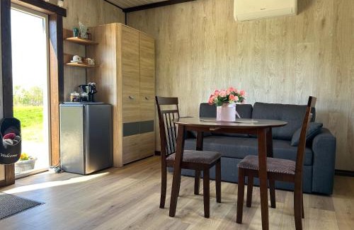 Ikskile House | Meadow view cabin with Optional Sauna & Hot Tub
