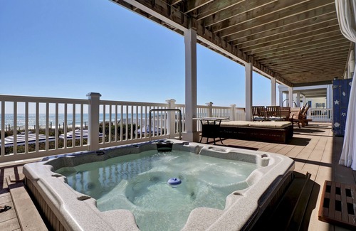 Ocean Sound Village House | MEMORIAL WEEK OPEN ! Beautiful. Timeless. 4 KINGS Oceanfront Pool HT ELEVATOR