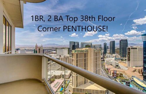 Las Vegas Apartment | MGM Signature Top Floor 1 BR 2 BA Penthouse with Balcony, Strip and Sphere Views