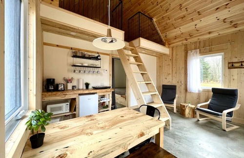 Saint-Gabriel-de-Valcartier Ski Chalet | Mini cottage # 6 by the river banks