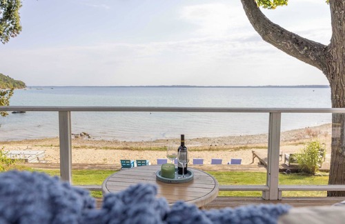 Traverse City House | Mission Point 6BR Gem | Bay Views, Private Beach