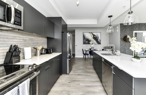 Crystal City Apartment | Modern 2BR Oasis with Scenic Rooftop & Gym ﻿
