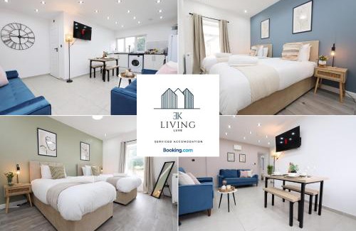 Llansamlet Apartment | Modern 3 Bedroom Apartment With Parking - Sleeps 5 - Swansea - Close to M4 - 15 Mins To City Centre - By EKLIVING LUXE Short Lets & Serviced Accommodation