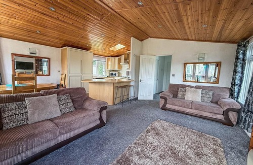 Hunstanton Cabin | Modern 4 berth lodge with decking at Manor Park in Hunstanton ref 23024W