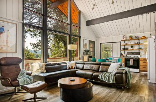 Running Springs Ski Chalet | Modern Cabin Near Lakes with Forest Views