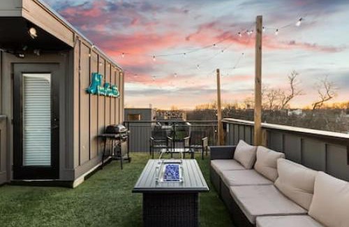 Cleveland Park House | Modern Home with Large Patio plus Rooftop Deck and Garage