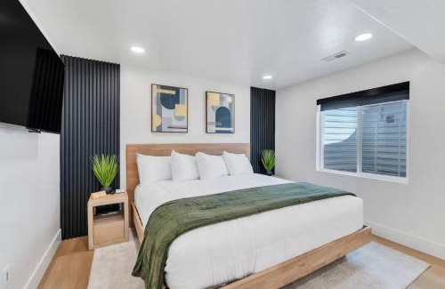Lehi Apartment | Modern LuxeDen with Private Hot Tub and Fenced Yard