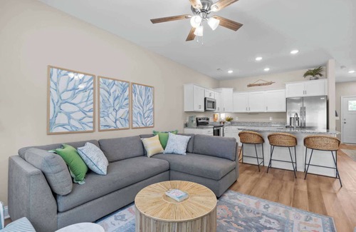 Cedar Point Villa | Modern Retreat Minutes to Emerald Isle Beach Villa