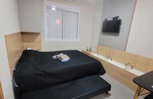 Ponta da Praia Apartment | Moderno kitnet frente mar - Ponta da Praia, Santos