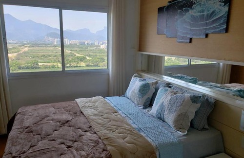 Jacarepagua Apartment | Mountain view newly furnished luxury apartment in Reserva Jardim