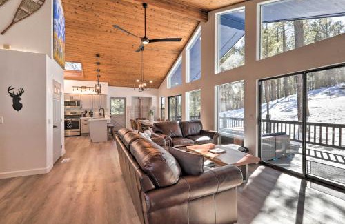 Kachina Village House | Mtn-View Cabin with Game Room and Deck in Flagstaff