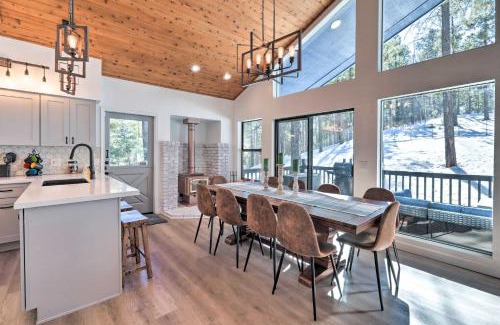 Kachina Village House | Mtn-View Cabin with Game Room and Deck in Flagstaff