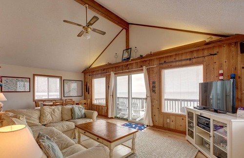 Brigands' Bay House | Multi-level sound-front house with private hot tub, central AC, & WiFi