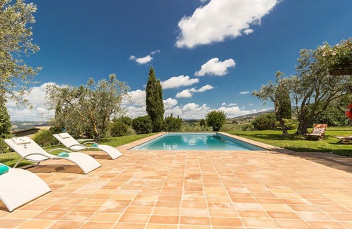 Guardea Villa | My Rental Homes - Villa Molinazzo 14: pool and lovely view of the surrounding hills