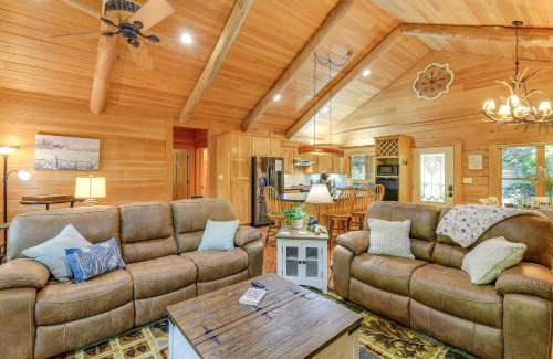 North Fork Township House | Near Boone-Custom Built Cabin 3 BR 3 BA with Hot Tub