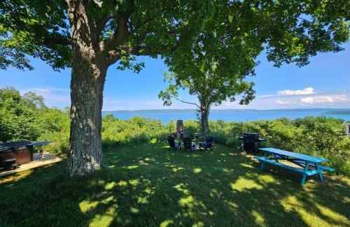 Frankfort House | New! Above Crystal Lake - Hot Tub & Lake Views!