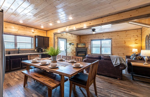 Sevierville Cabin | New Cabin Near Dollywood w/Hot Tub, Yard Games, Fire Pit, Arcades!