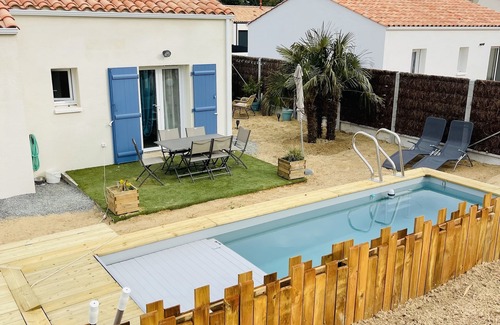 Saint-Jean-de-Monts Cottage | New house between sea and forest with swimming pool