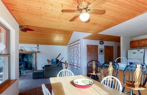 Lake George House | New listing! Secluded cabin w/ mountain views, spacious deck, & wood stove!